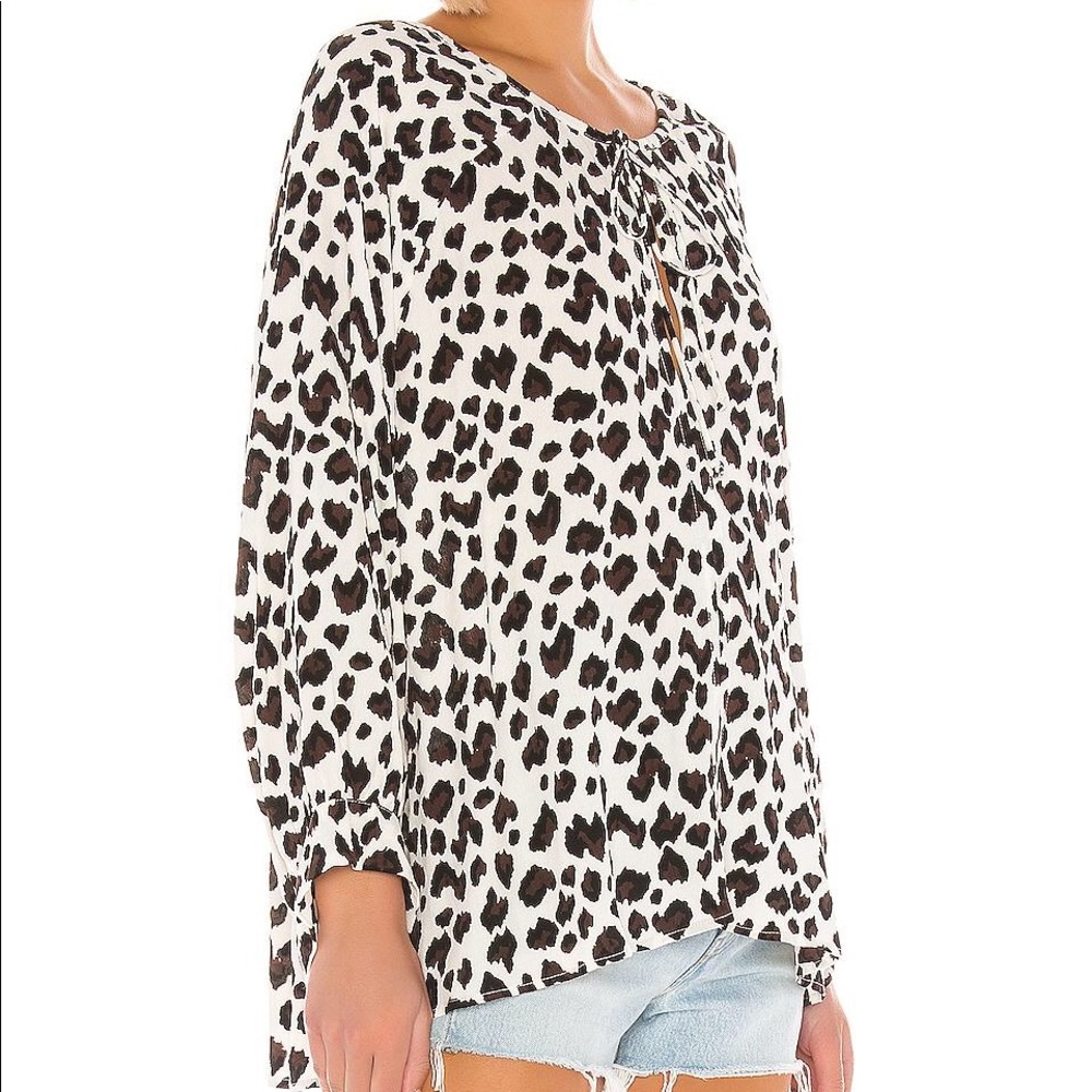 Cleobella Jordon Blouse Leopard/ Cheetah NWOT